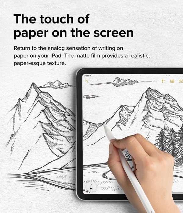 iPad Air 11 inch (M2, 2024), Anti-Glare Matte PET Paper Texture for Drawing Writing Screen Protector |  with Easy Installation Tool - (Soft) 2 Pack on Sale