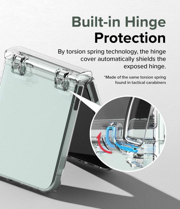 Samsung Galaxy Z Flip 5 Back Cover Case | Slim Hinge Case - Clear Online now