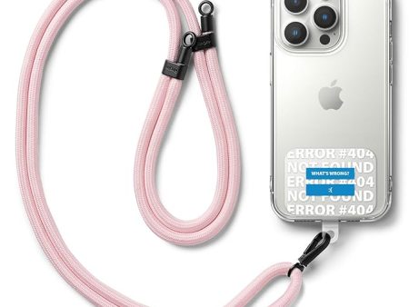 Holder Link Strap with Graphic Design TPU Tag | Blue Label - Pink Supply