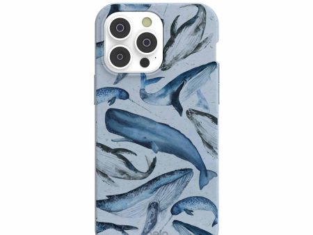 Powder Blue Whales iPhone 14 Pro Max Case Online