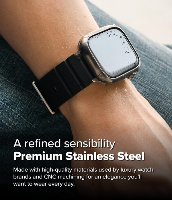 Apple Watch Series 10 42mm Case Bezel Styling 42-12 (ST) - Graphite For Discount