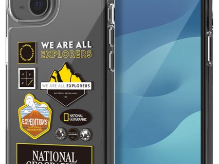 Nat Geo iPhone 15 Back Cover Case | Wappen Clear - Expedition Fashion