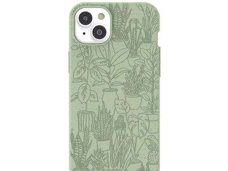 Sage Green Green Oasis iPhone 14 Plus Case For Cheap