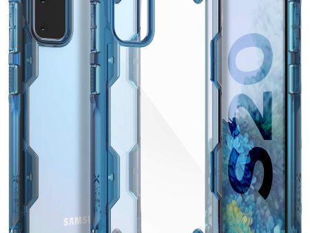 Samsung Galaxy S20 Back Cover Case | Fusion X - Transparent, Blue on Sale