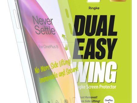 OnePlus 8 Screen Protector Guard | DUAL EASY FULL - 2 Pack Hot on Sale