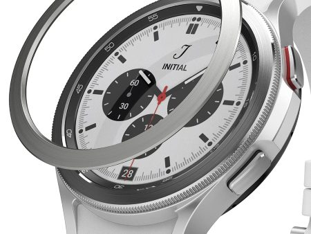 Bezel Styling Compatible with Samsung Galaxy Watch 4 Classic 46mm  - Silver [46-04] Sale