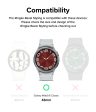 Ringke Bezel Styling Compatible with Samsung Galaxy Watch 6 Classic Case (43mm)  - 43-01 (ST) - Silver For Sale