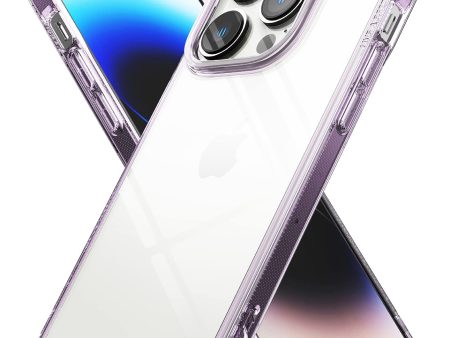 Apple iPhone 14 Pro Back Cover Case | Fusion Bumper - Clear Purple Sale