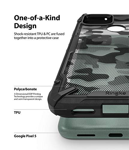 Google Pixel 5 Back Cover Case | Fusion X Design - Camo Black Online Hot Sale