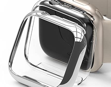 Apple Watch 7 45mm | Slim Case - Clear & Chrome (2 Pack) Supply