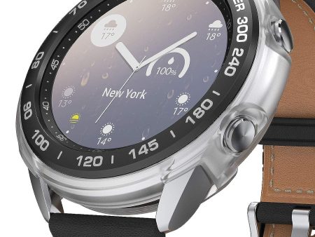 Air Sports + Bezel Styling Combo Case Designed for Galaxy Watch 3 41mm - Matte Clear Online