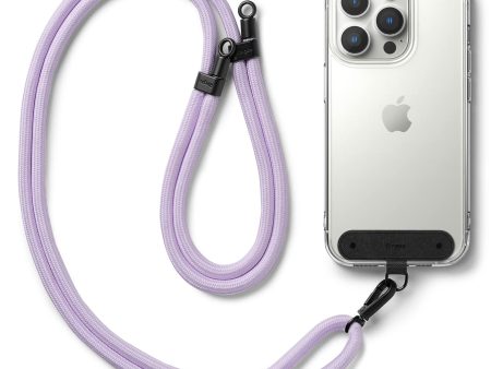 Adjustable Crossbody Polyester Rope Lanyard (Holder Link Strap) - Purple Supply