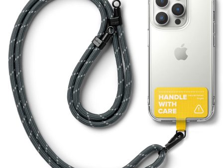 Ringke Holder Link Strap with Tarpaulin Tag | Charcoal & Gray - Yellow For Sale