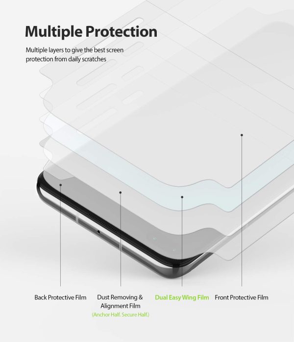 Huawei P40 Screen Protector Dual Easy Wing - 2 Pack Cheap