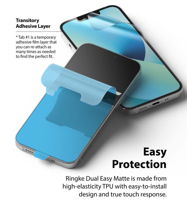 iPhone 13 Mini Screen Protector Guard | Dual Easy - Matte 2 Pack Online now