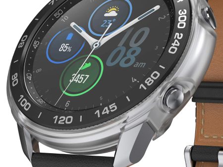 Air Sports + Bezel Styling Combo Case Designed for Galaxy Watch 3 45mm - Matte Clear Online now