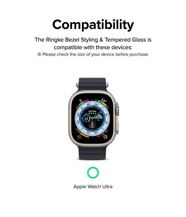 Apple Watch Ultra 49mm Bezel Styling & Glass Combo - Gold Supply