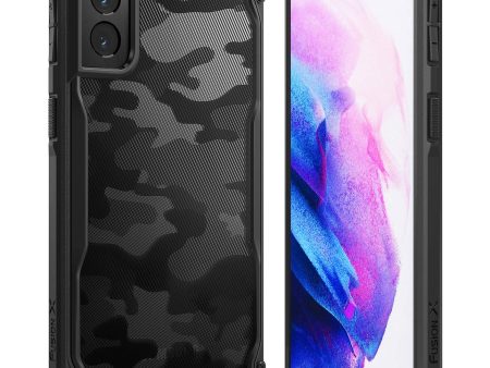 Samsung Galaxy S21 Plus Back Cover Case | Fusion X Design - Camo Black on Sale