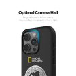 Nat Geo iPhone 15 Pro Back Cover Case | Metal Deco Hard Shell - Black Online Sale