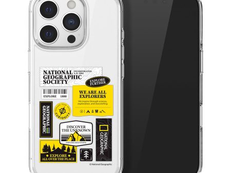 Nat Geo iPhone 16 Pro Back Cover Case | Crystal Clear Wappen V2 - Explore Fashion