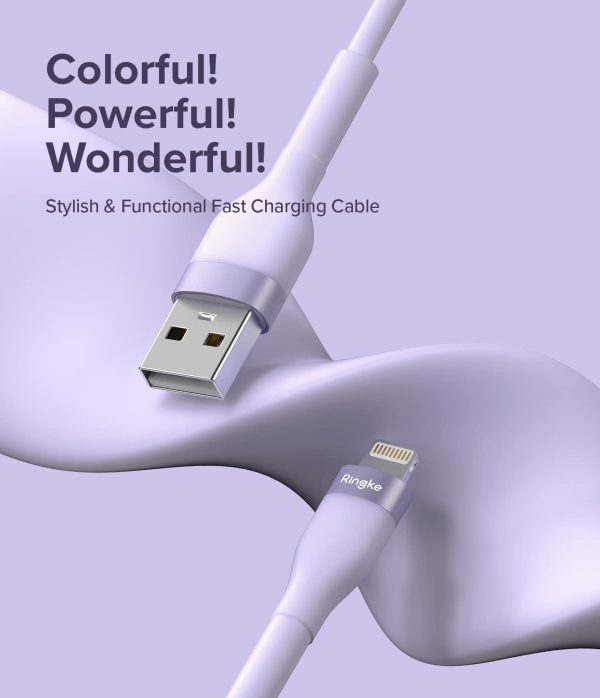 Ringke Fast Charging Pastel Cable USB Type-A to Lightning - (1.2m) For Discount