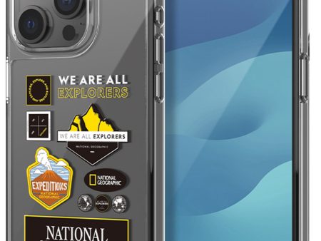 Nat Geo iPhone 15 Pro Max Back Cover Case | Wappen Clear - Expedition on Sale