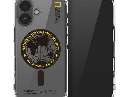 Nat Geo iPhone 16 Back Cover Case | MagSafe Rugged  Global Seal - Yellow Online