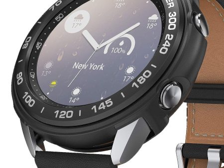 Air Sports + Bezel Styling Combo Case Designed for Galaxy Watch 3 41mm - Black For Cheap