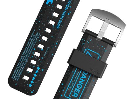 Samsung Galaxy Watch 6   6C 5 Pro  5   4   4C  Watch Lug 20mm Rubber One Bold | Watch Band - Danger Blue Online now