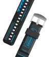 Samsung Galaxy Watch 6   6C 5 Pro  5   4   4C  Watch Lug 20mm Rubber One Bold | Watch Band - Danger Blue Online now