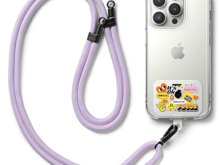 Holder Link Strap with Graphic Design TPU Tag | Focus - Purple For Sale