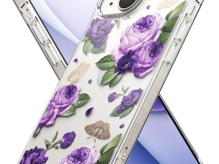 Apple iPhone 14 Back Cover Case | Fusion Design - Purple Rose Online Sale