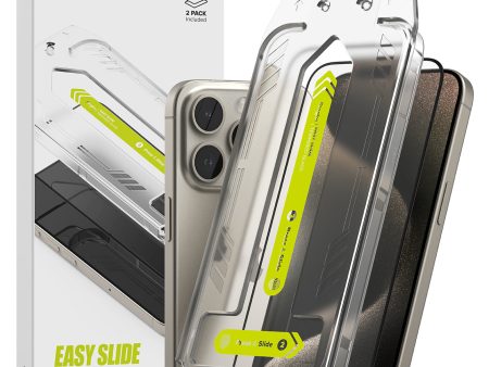 iPhone 15 Pro Screen Protector | Easy Slide Tempered Glass Fashion