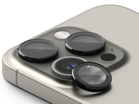 iPhone 15 Pro Camera Lens Protector | Glass - Black Cheap