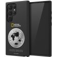 Nat Geo Galaxy S24 Ultra Back Cover Case |Metal Deco Hard Shell Case-Black Supply