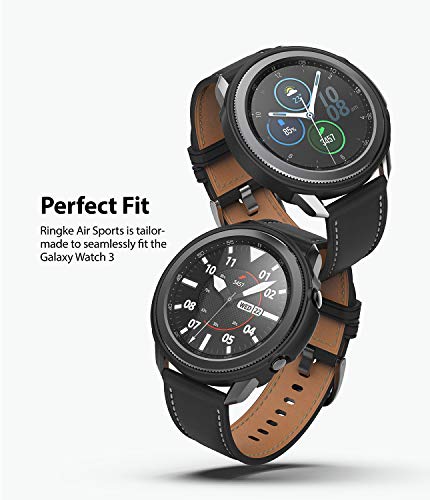 Air Sports Case Designed for Galaxy Watch 3 45mm  -  Black Fashion