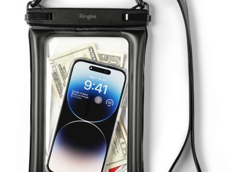 Ringke Floating Waterproof Pouch IPX8 Underwater Phone Pouch Sealed Clear Dry Bag with Lanyard Strap Supply