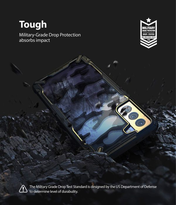 Samsung Galaxy S21 Back Cover Case | Fusion X Design - Camo Black Online