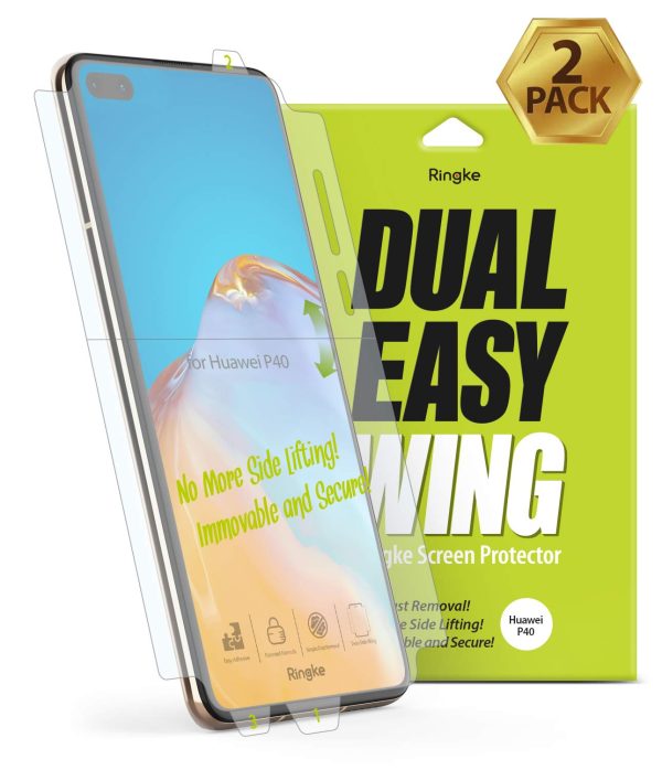 Huawei P40 Screen Protector Dual Easy Wing - 2 Pack Cheap