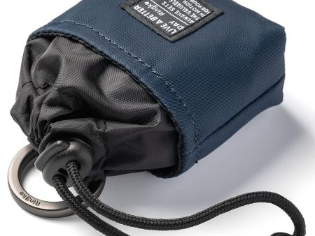 Mini Pouch [Bucket Bag] with O Ring Carabiner - Navy Online