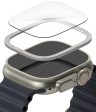 Apple Watch Ultra 49mm Bezel Styling & Glass Combo - silver Online now