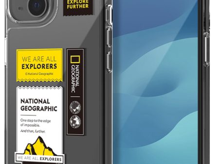 Nat Geo iPhone 15 Back Cover Case | Wappen Clear - Mountain Cheap