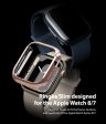 Apple Watch 7 45mm | Slim Case - Clear & Chrome Rose Gold (2 Pack) Fashion