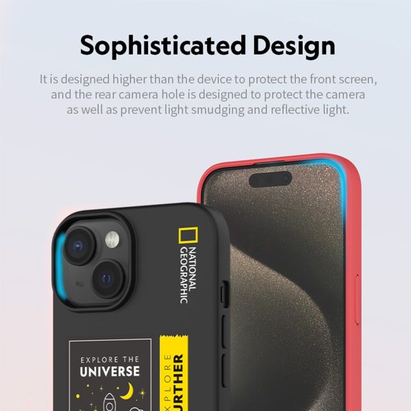 Nat Geo iPhone 15 Plus Back Cover Case | Palette Color - Universe Black Online Hot Sale