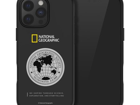 Nat Geo iPhone 16 Pro Max Back Cover Case | Metal Deco Hard Shell - Black Online