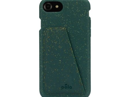 Green iPhone 6 6s 7 8 SE Wallet Case Discount