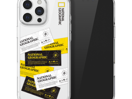 Nat Geo iPhone 16 Pro Max Back Cover Case | Crystal Clear Wappen V2 - Masking For Sale