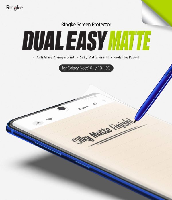 Galaxy Note 10+ 10+ 5G Screen Protector Film | Dual Easy Matte - 2 Pack Sale