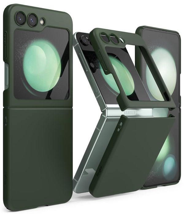 Samsung Galaxy Z Flip 5  Back Cover case | slim - Dark Green Online Sale