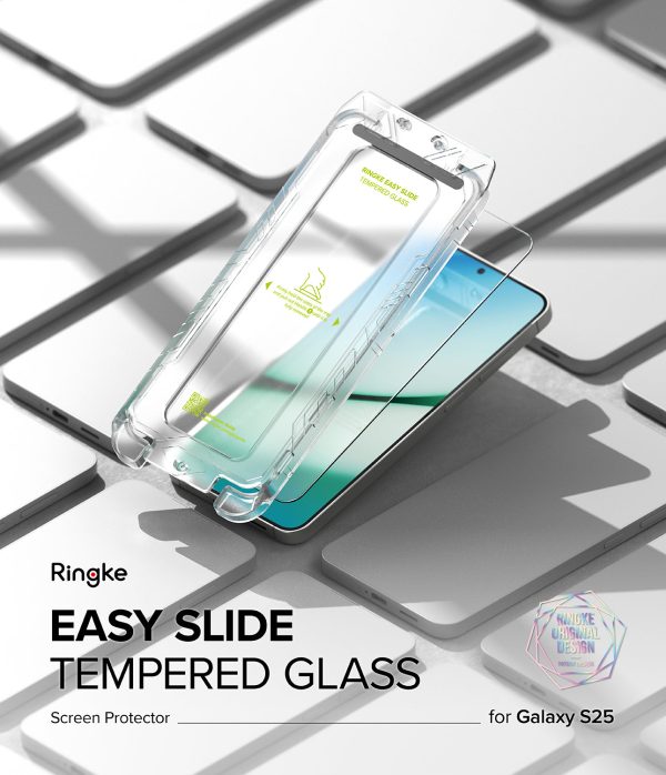 Galaxy S25 Screen Protector | Easy Slide Tempered Glass Discount